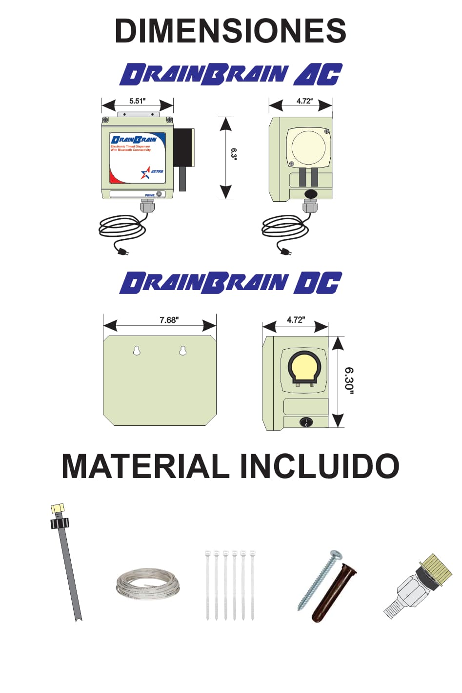 Especificaciones DrainBrain